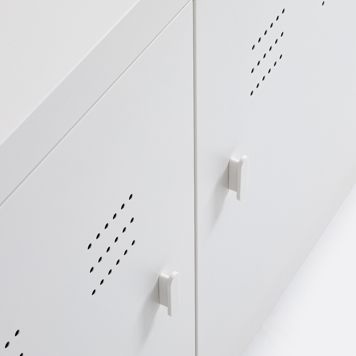Buffet 3 portes métal acier, Livona blanc, LA REDOUTE INTERIEURS