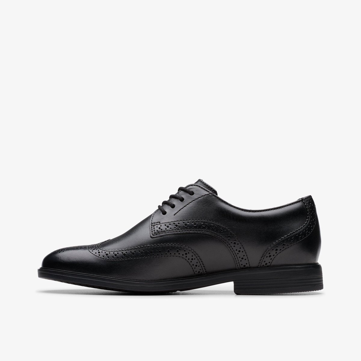 Derbies Cuir Coupe Large JONWIN WING Y noir, CLARKS