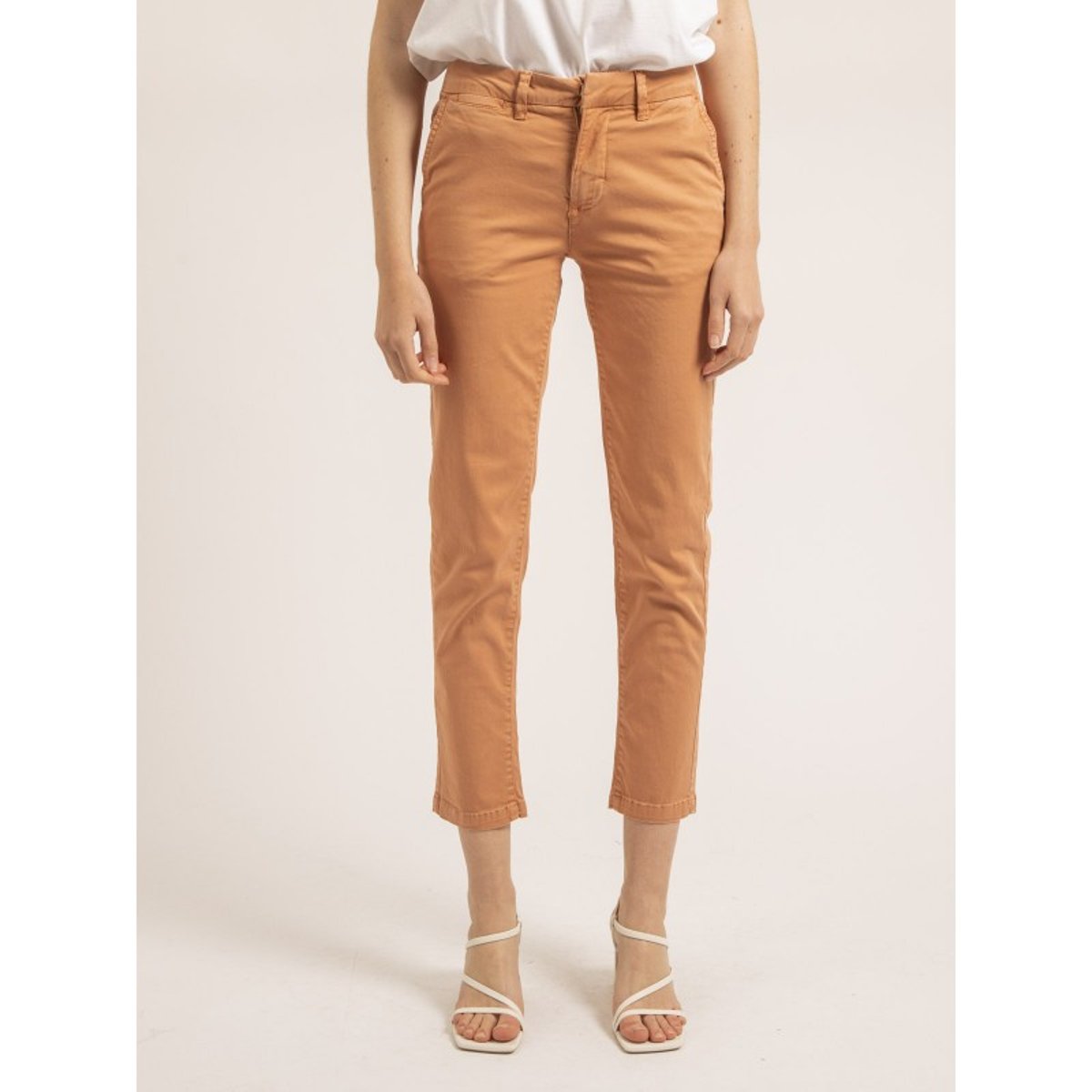 Pantalon Chino Slim Eilyn orange, DONA LISA