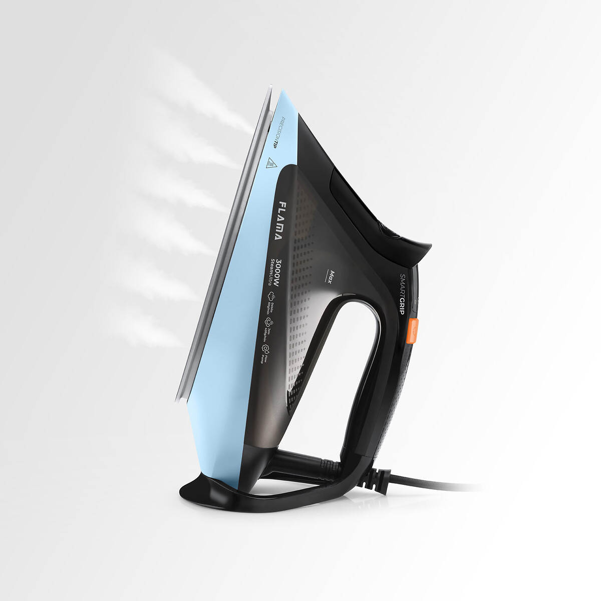 Ferro a Vapor SteamUltra SmartGrip 3000W 5399FL, FLAMA preto/azul, FLAMA