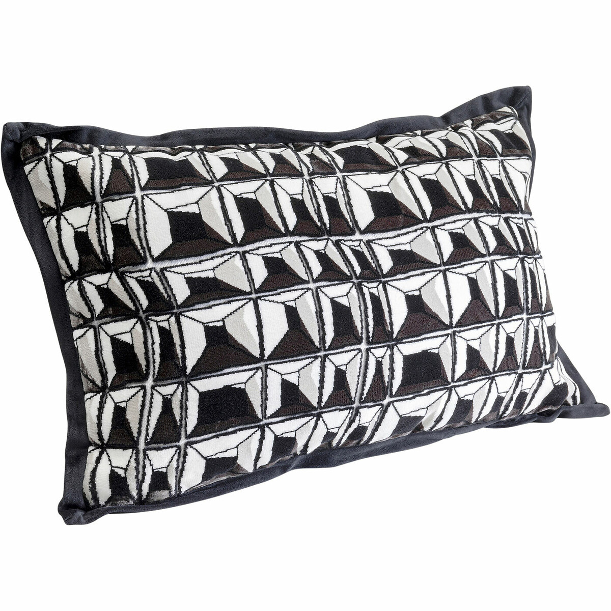 Kissen Cut Pile 50x30cm schwarz, KARE DESIGN