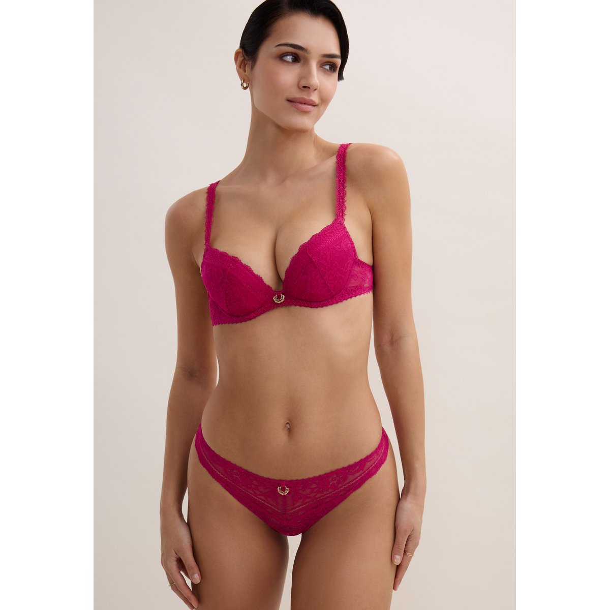 Tanga Ivresse baroque pink muse, AUBADE
