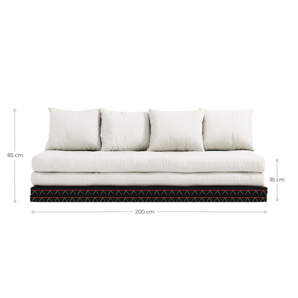 Banquette futon, Chico ecru, KARUP DESIGN