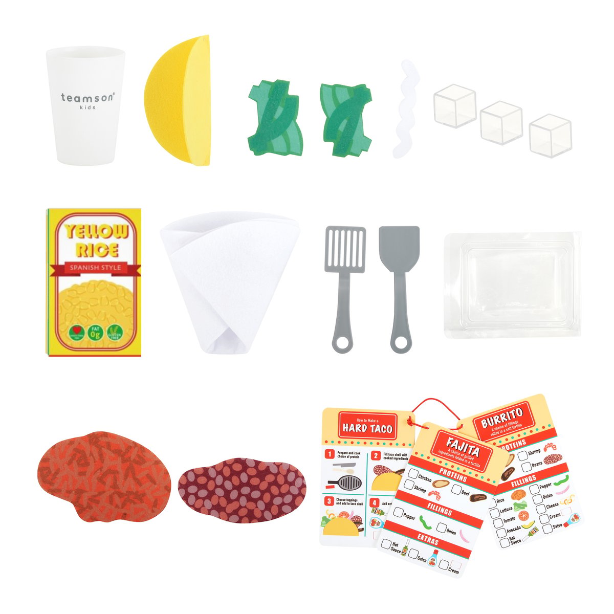 Food Truck Bois Cuisin Enfants Camion Taco couleur unique, TEAMSON KIDS