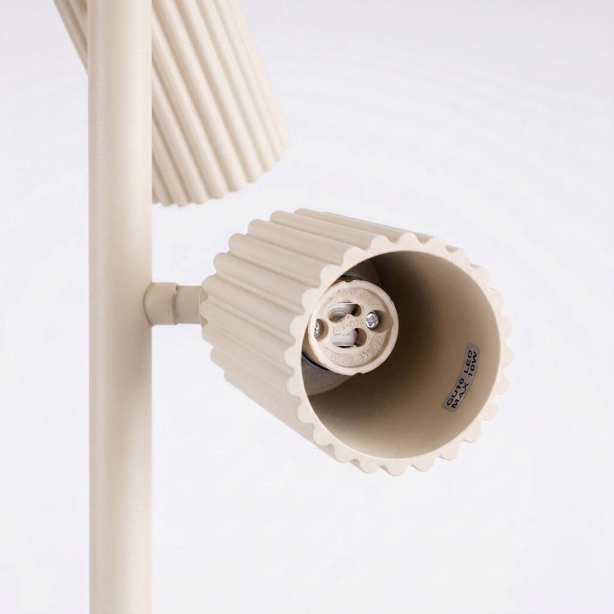 Lampadaire Aluminium Beige GU10 3 KARBON beige, EDEN