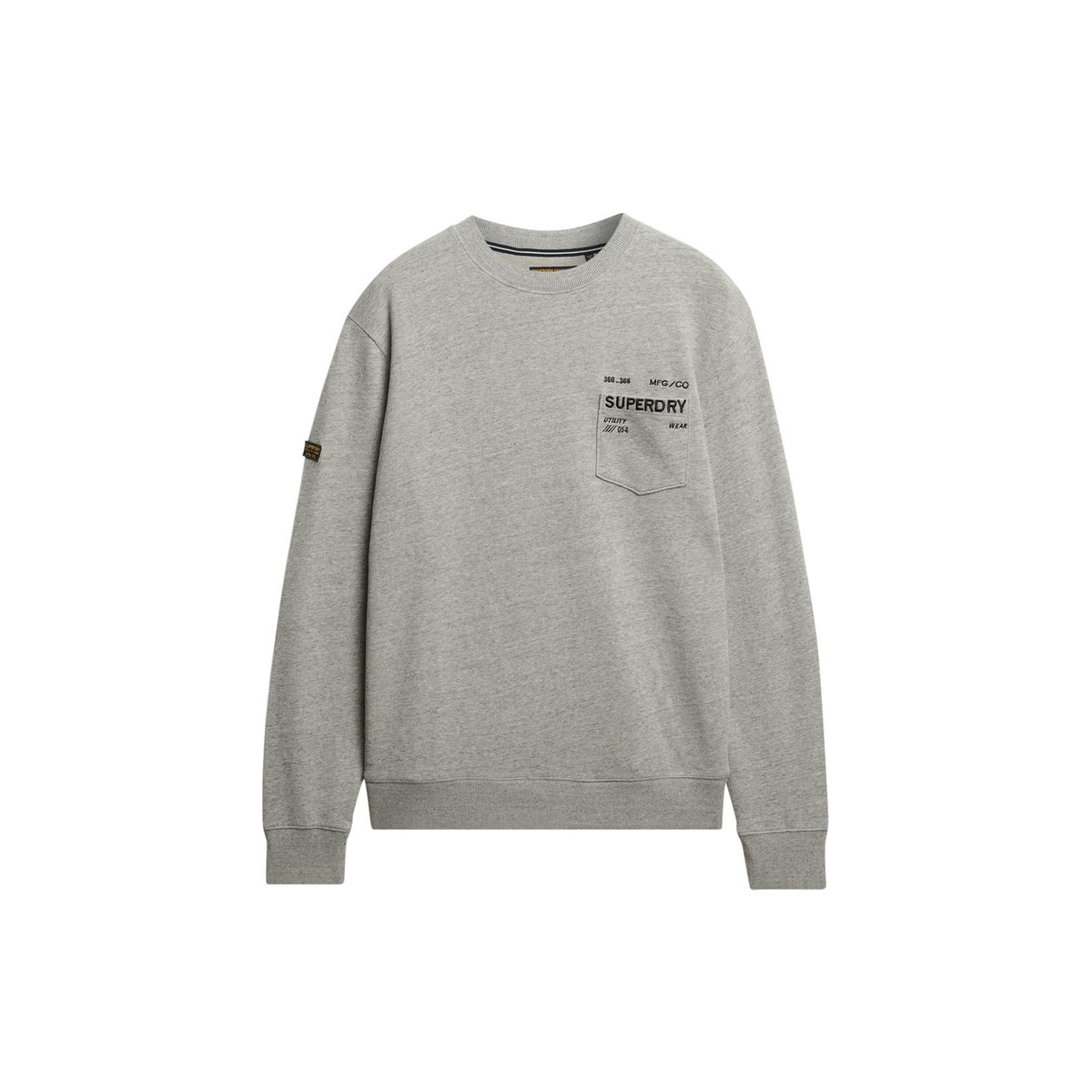 Sweat ample Utility gris athlétique chiné, SUPERDRY