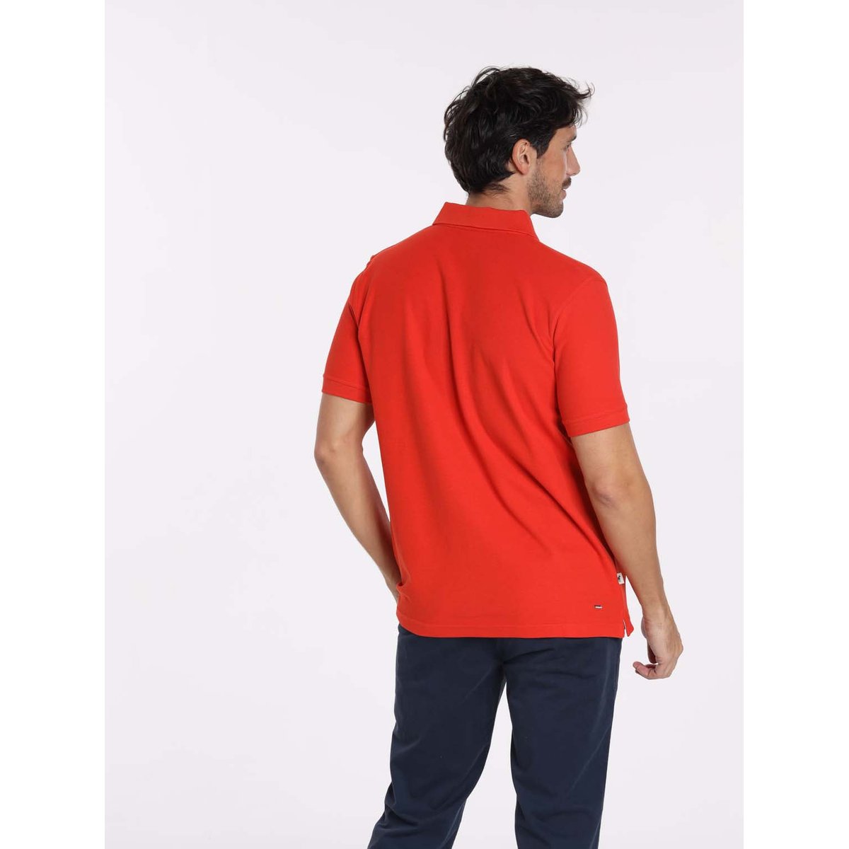Polos manches courtes en coton ORLY rouge, GENTLEMAN FARMER
