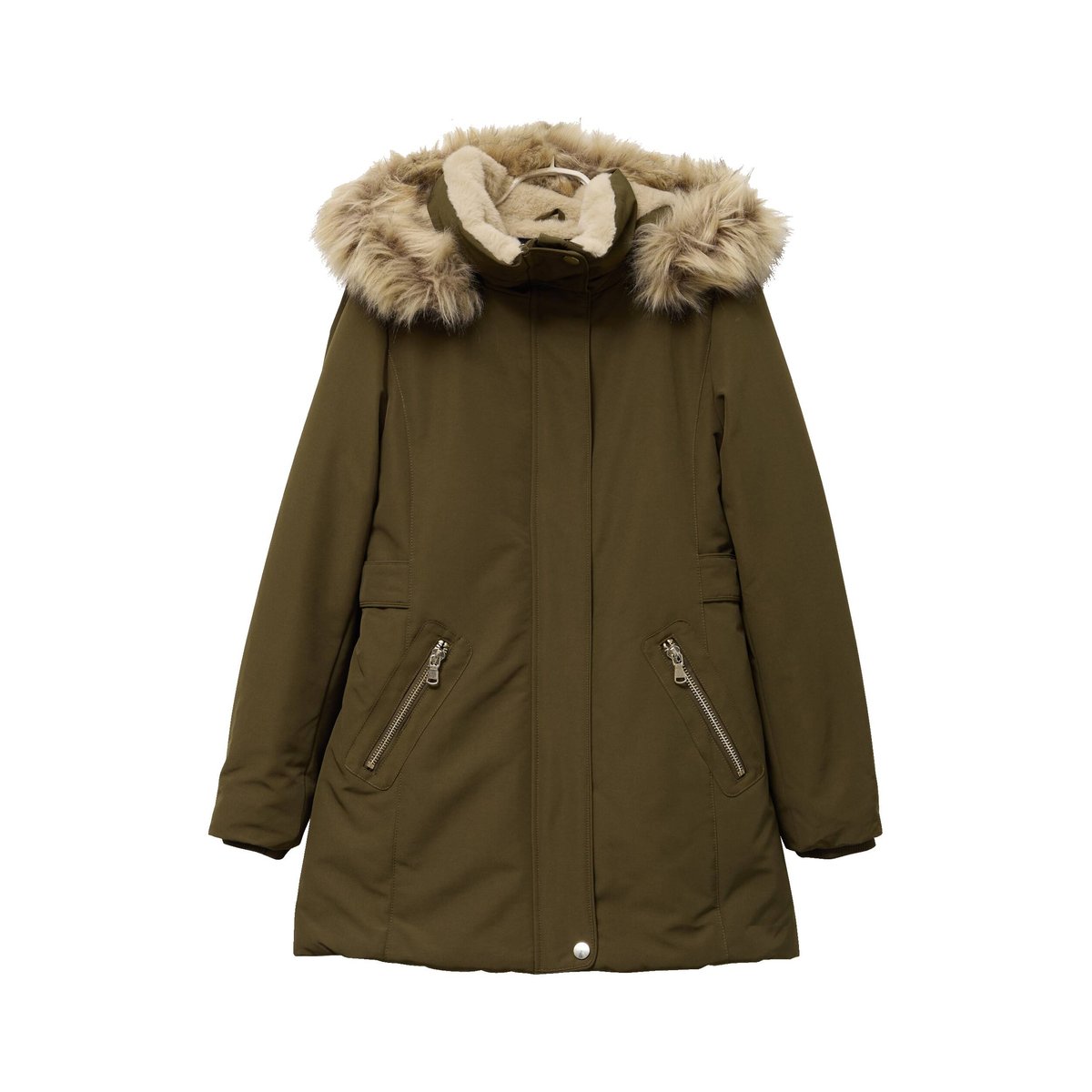 Parka à capuche vert kaki, CACHE CACHE
