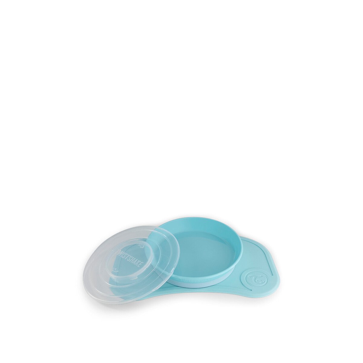 Individual Antiderrapante + Prato, Twistshake azul-pastel, TWISTSHAKE