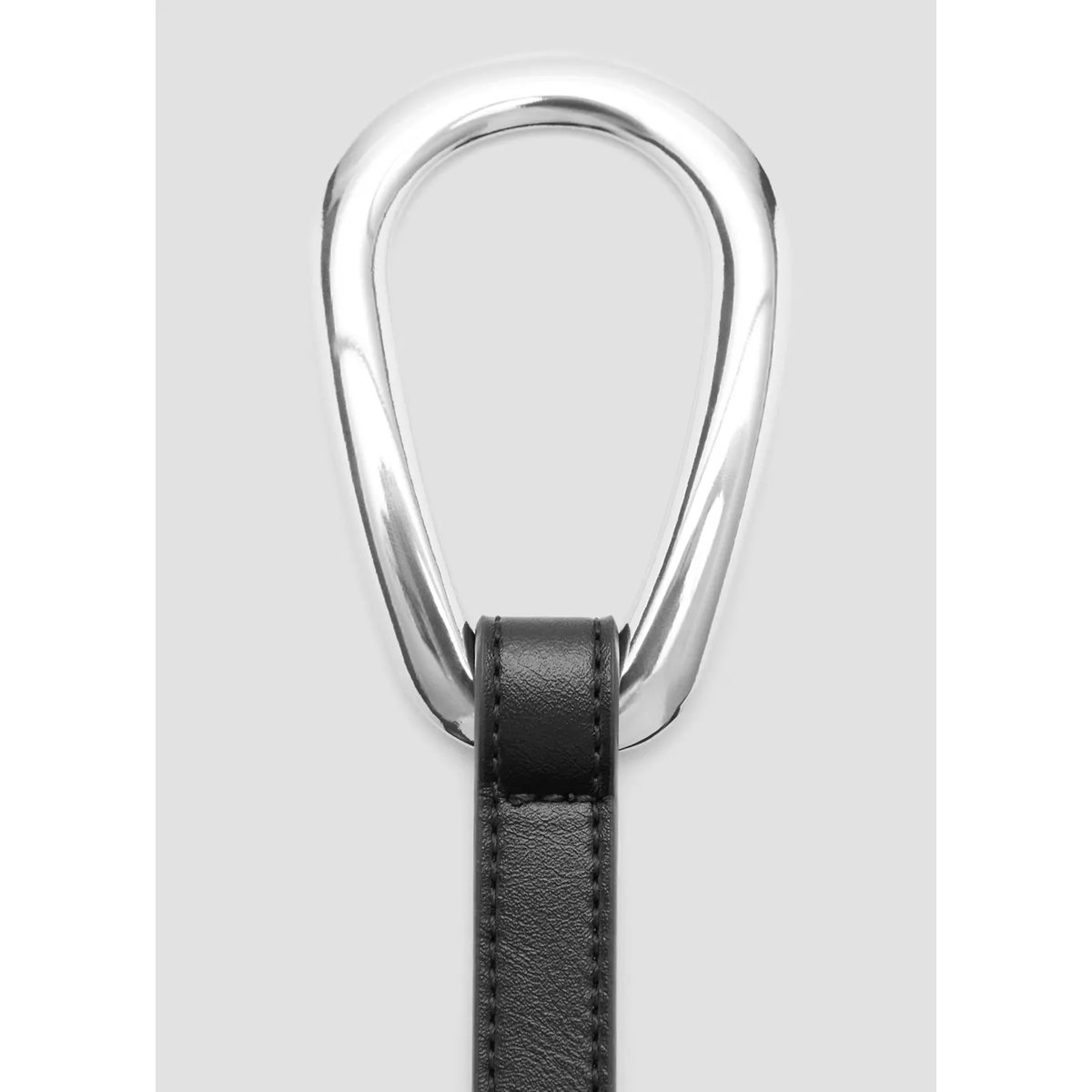 Ceinture fine maxi boucle noir, MANGO