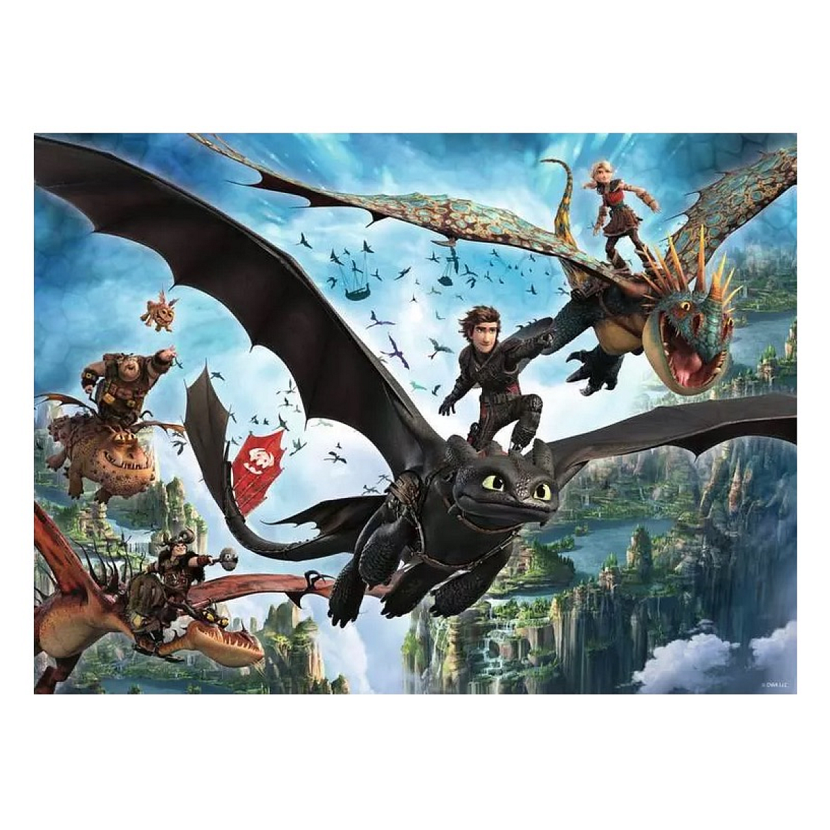 puzzle 150 P Dragon le film couleur unique, RAVENSBURGER