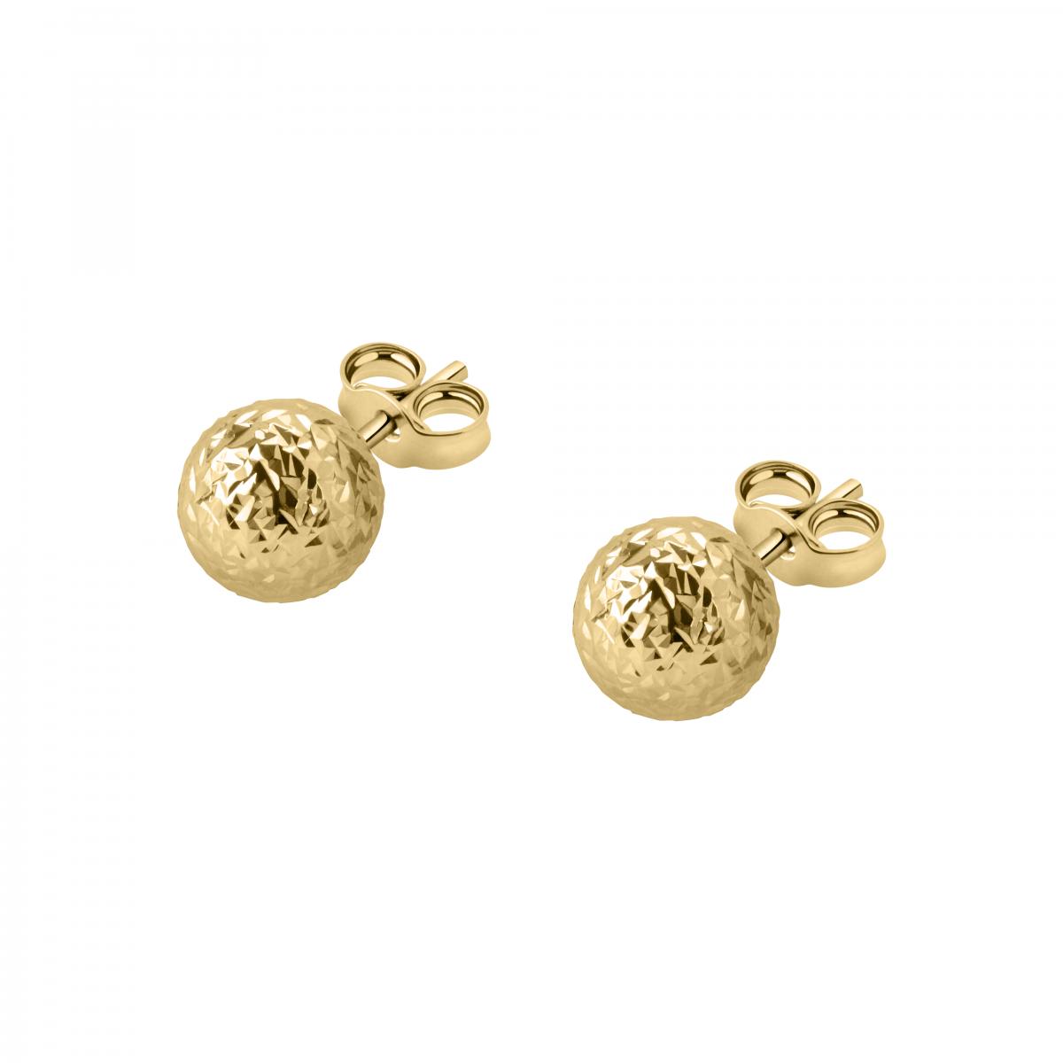 Boucles D'oreilles En Or Jaune 750 Classic or jaune, BLUESPIRIT