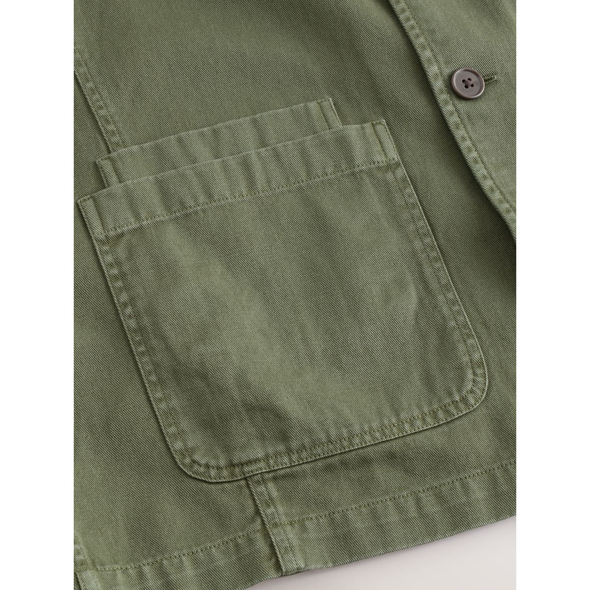Surchemise de travail en twill vert, NEXT