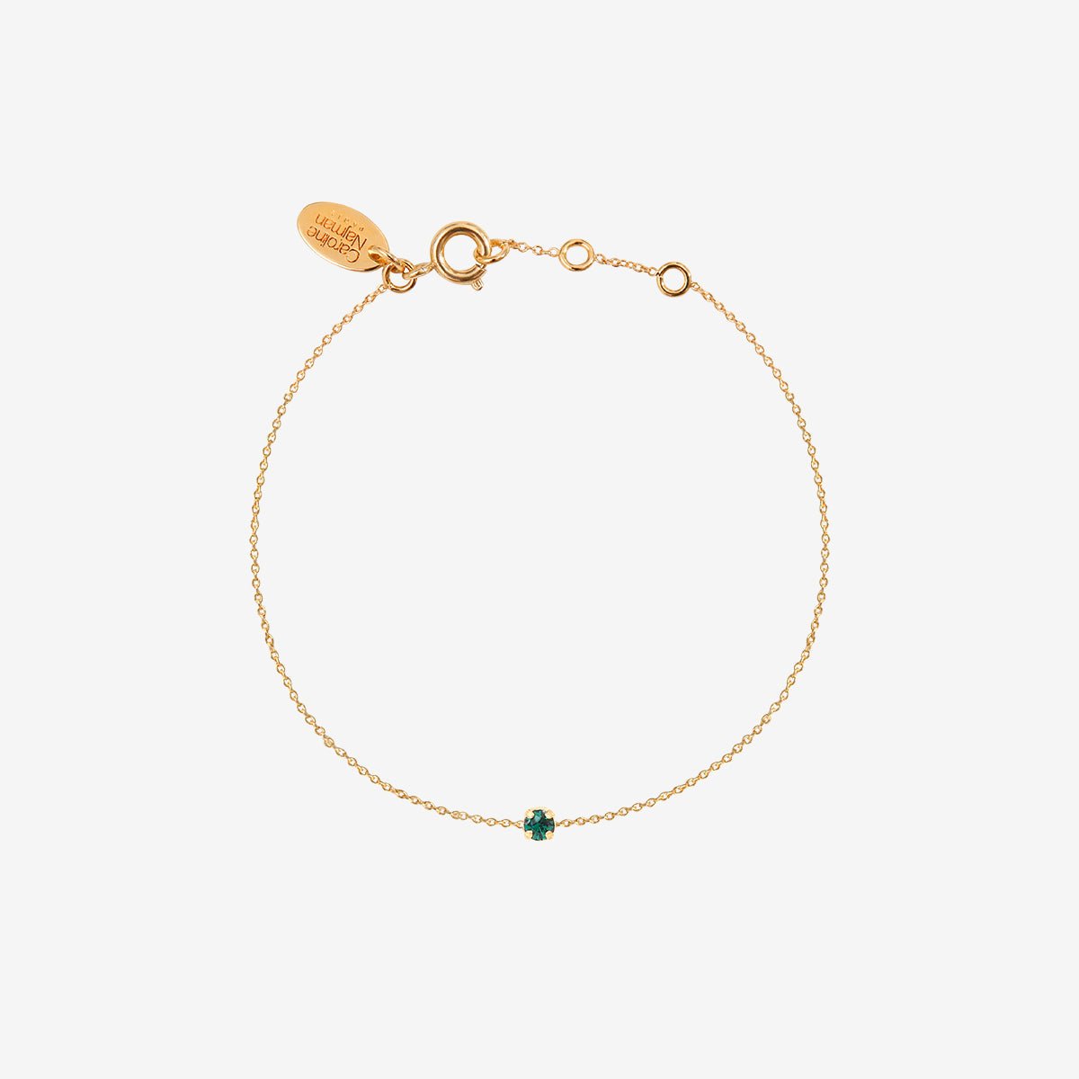 Bracelet doré pacific opal - paris cristal vert, CAROLINE NAJMAN