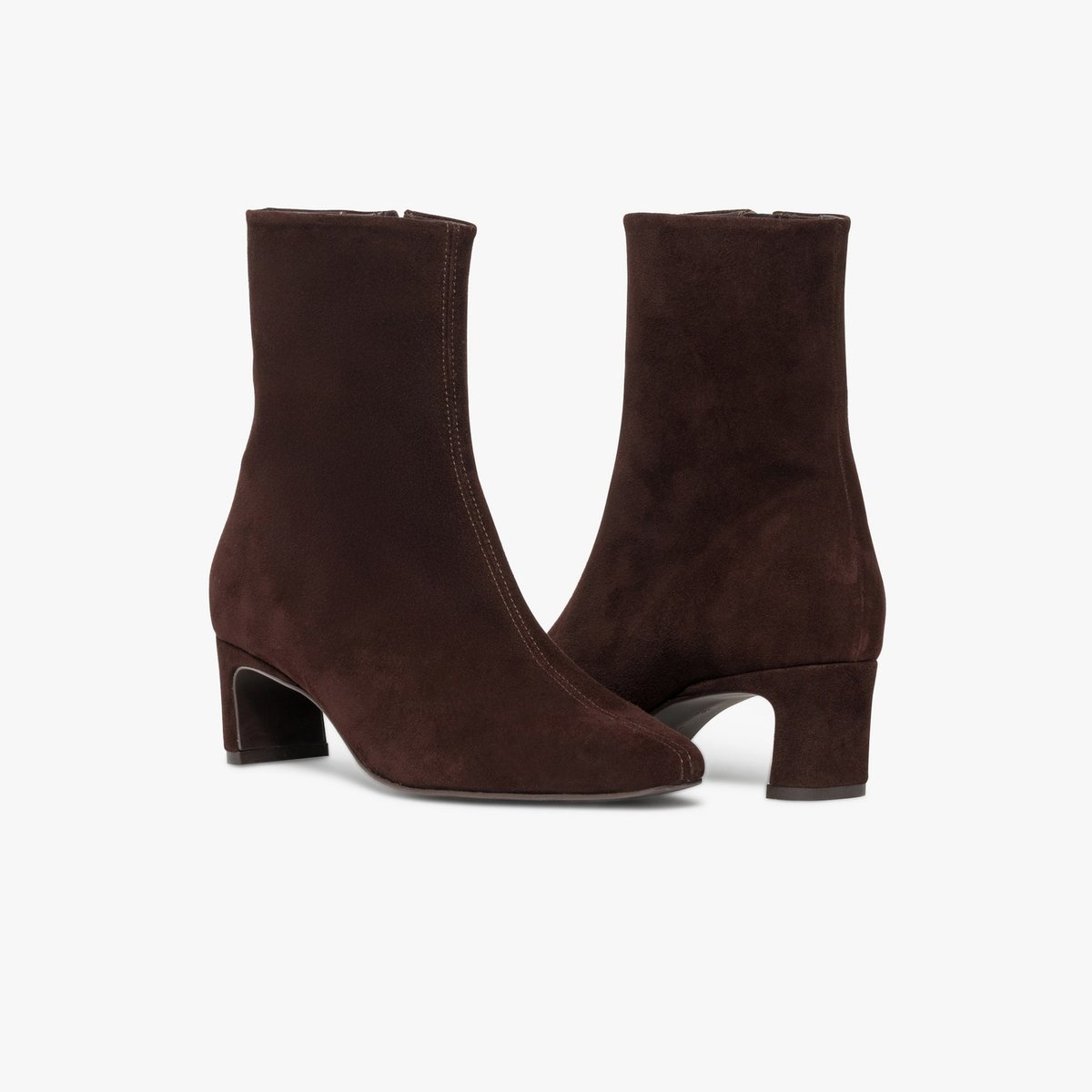 Boots À Talon en cuir FARA marron chocolat, BOCAGE