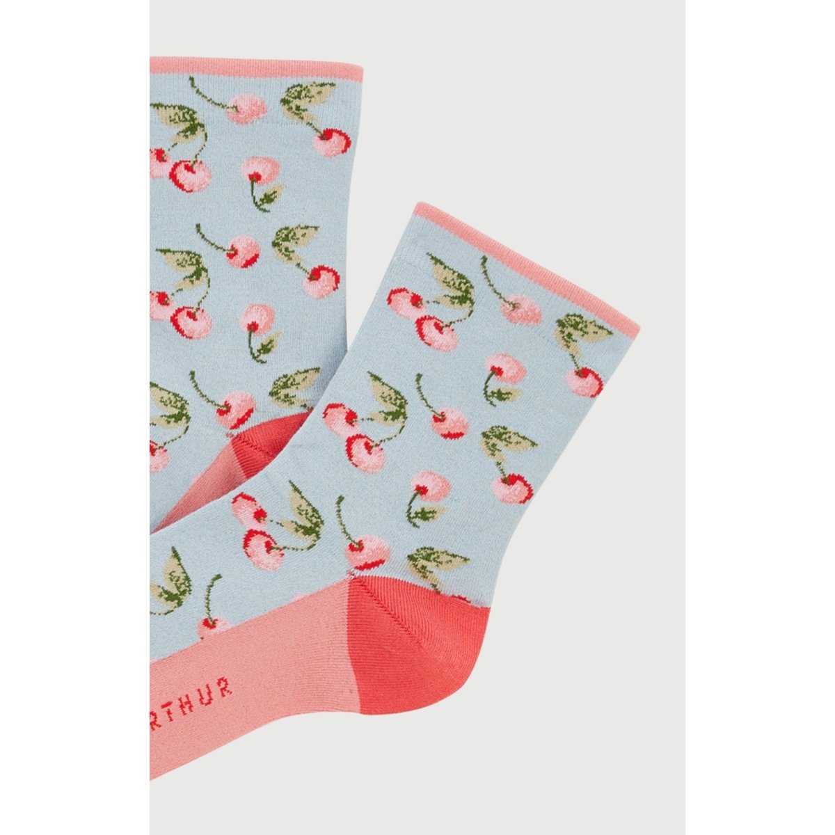 Chaussettes en coton imprimé Cherry ciel, ARTHUR