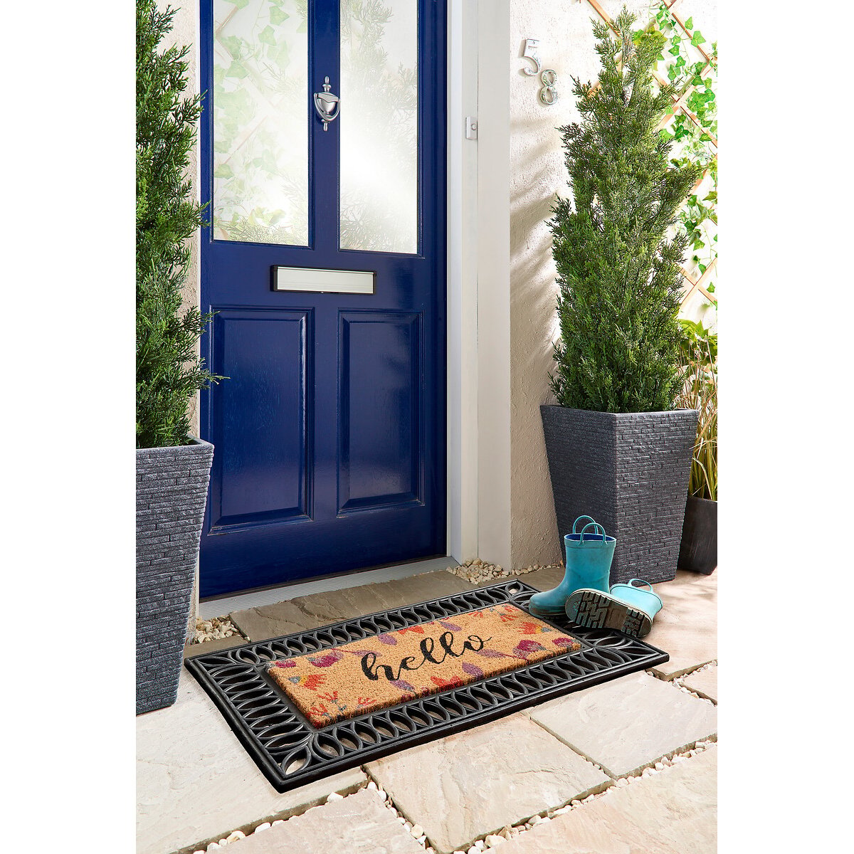 My Mat Printed Coir Hello Insert multi-coloured, MY MAT