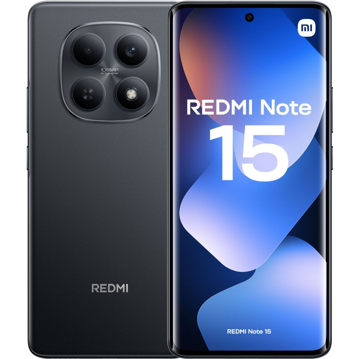 Smartphone Redmi Note 15 Noir 256Go 4G couleur unique, XIAOMI