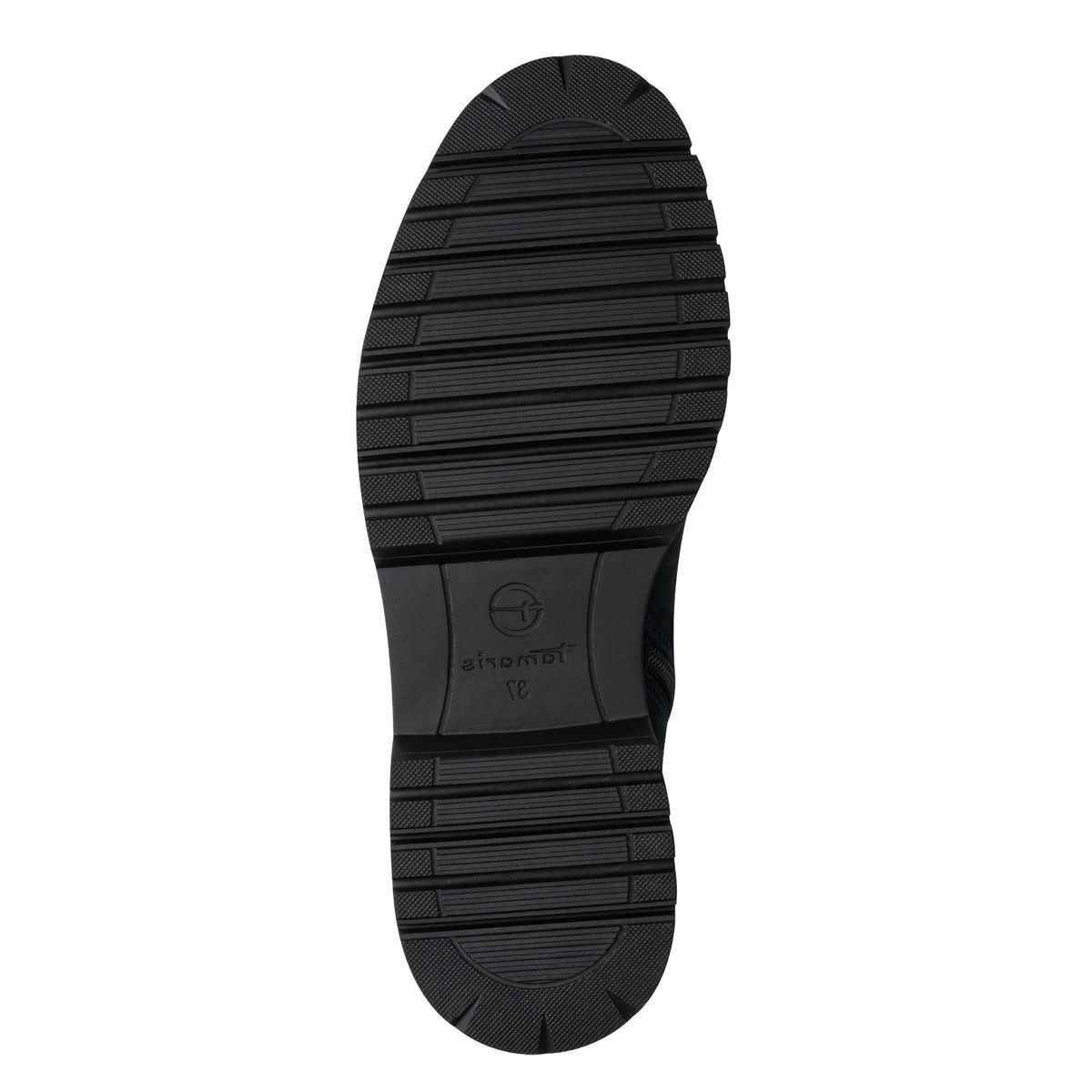 Bottine en cuir bleu marine, TAMARIS