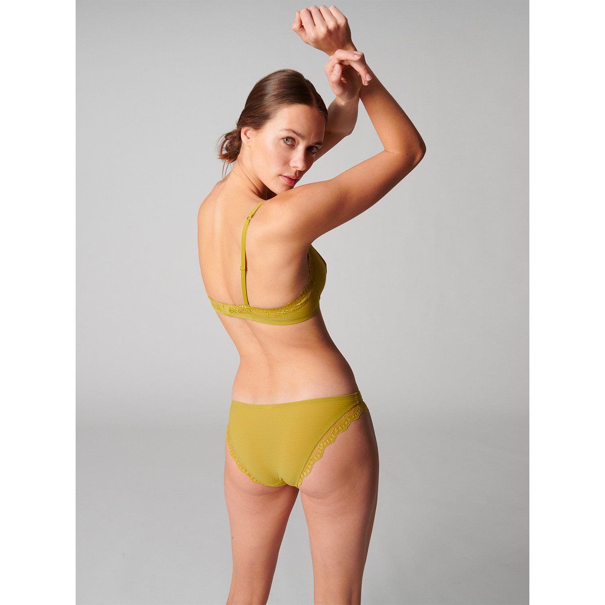 Soutien-gorge avec armatures décolleté, CANDIDE vert, SIMONE PERELE