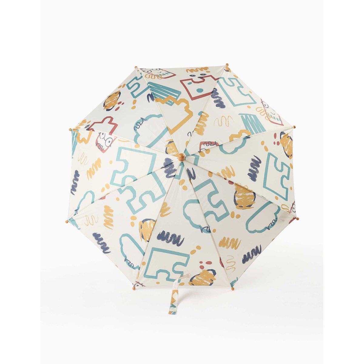 Parapluie automatique avec imprimé coloré jaune, ZIPPY