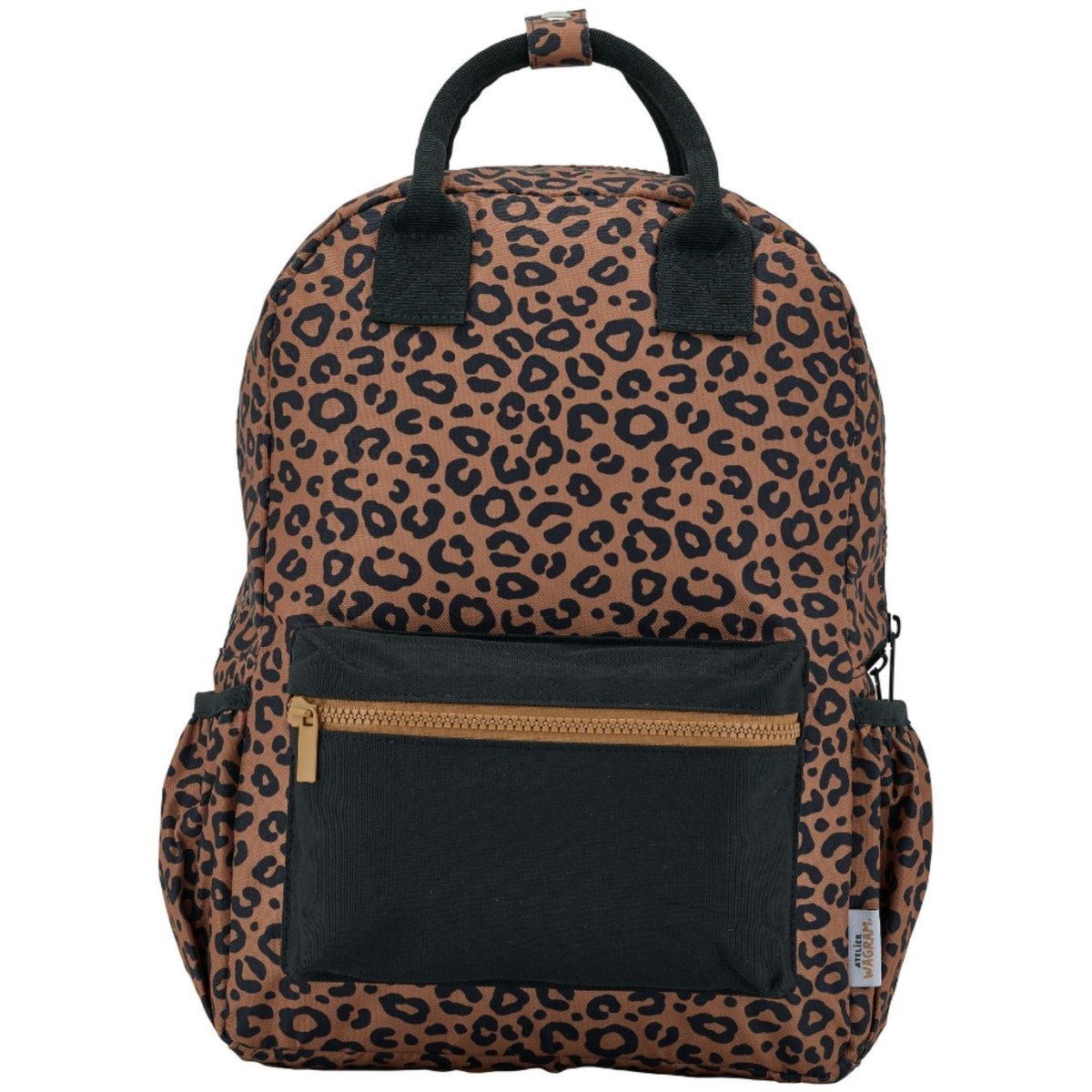 Sac à dos marron, noir, ATELIER WAGRAM