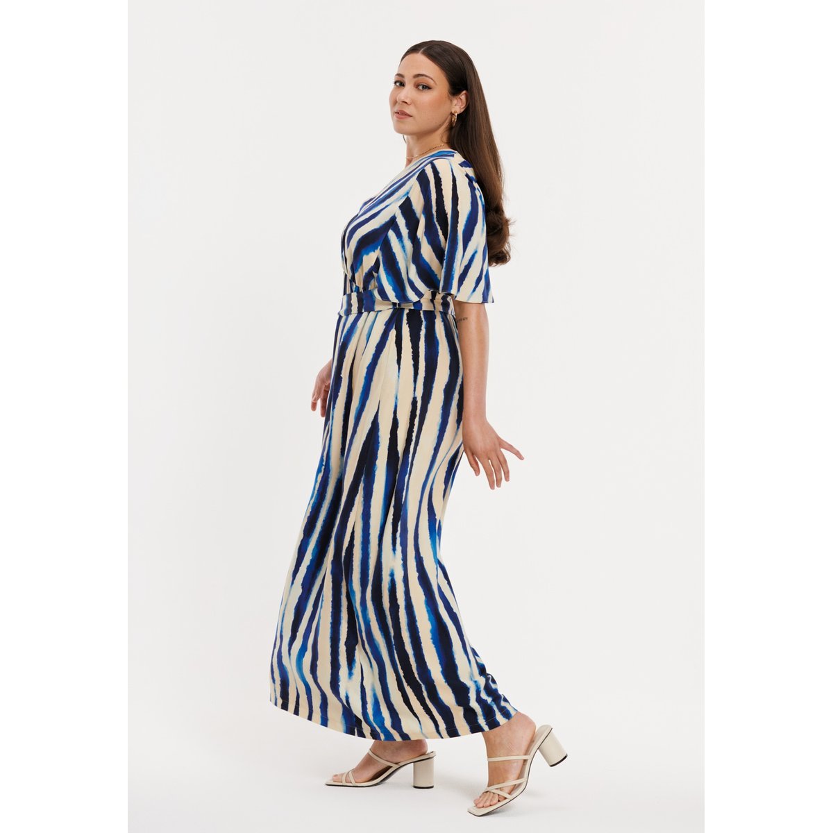 Robe imprimée bleu, YOEK