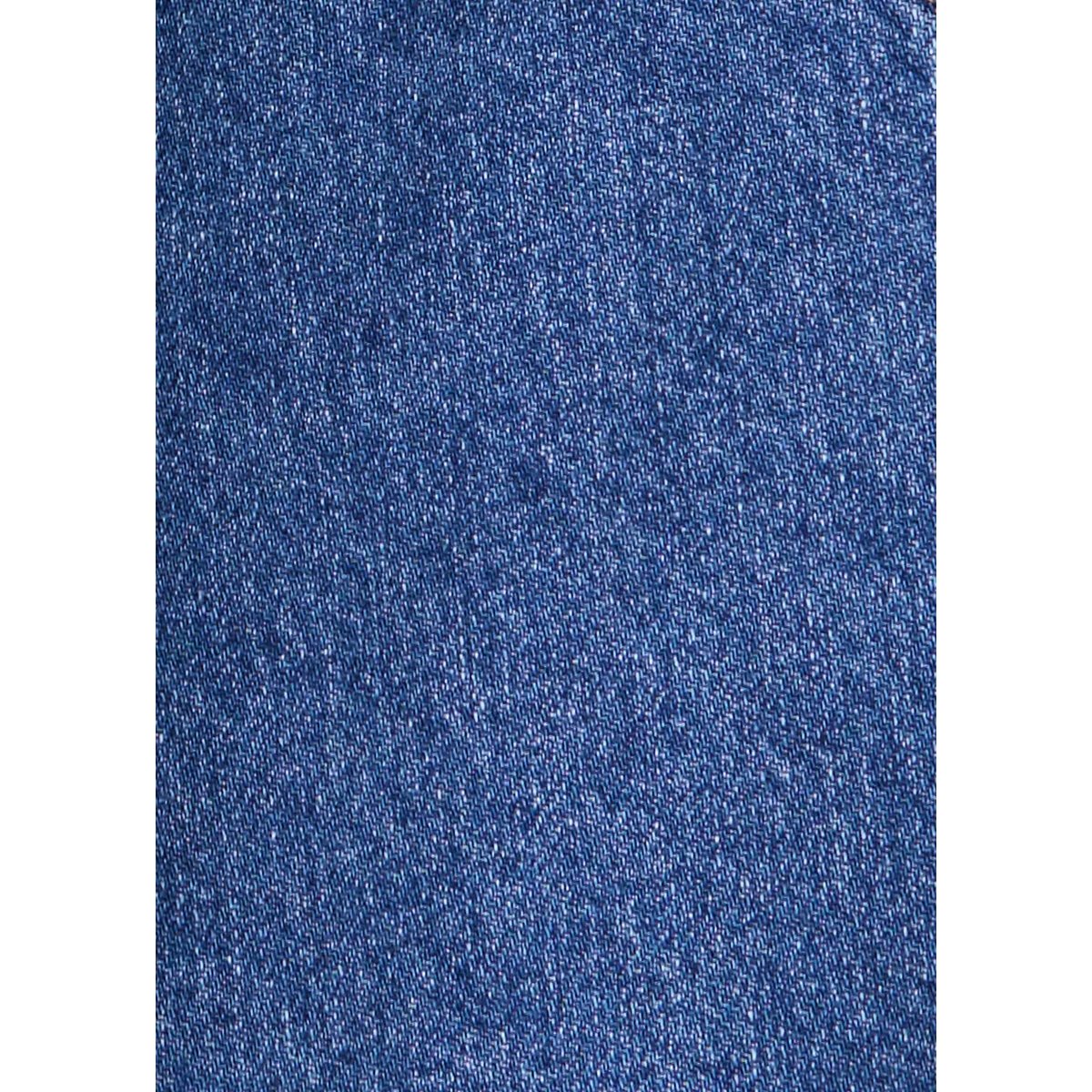 Robe chasuble denim poches bleu foncé, MANGO KIDS