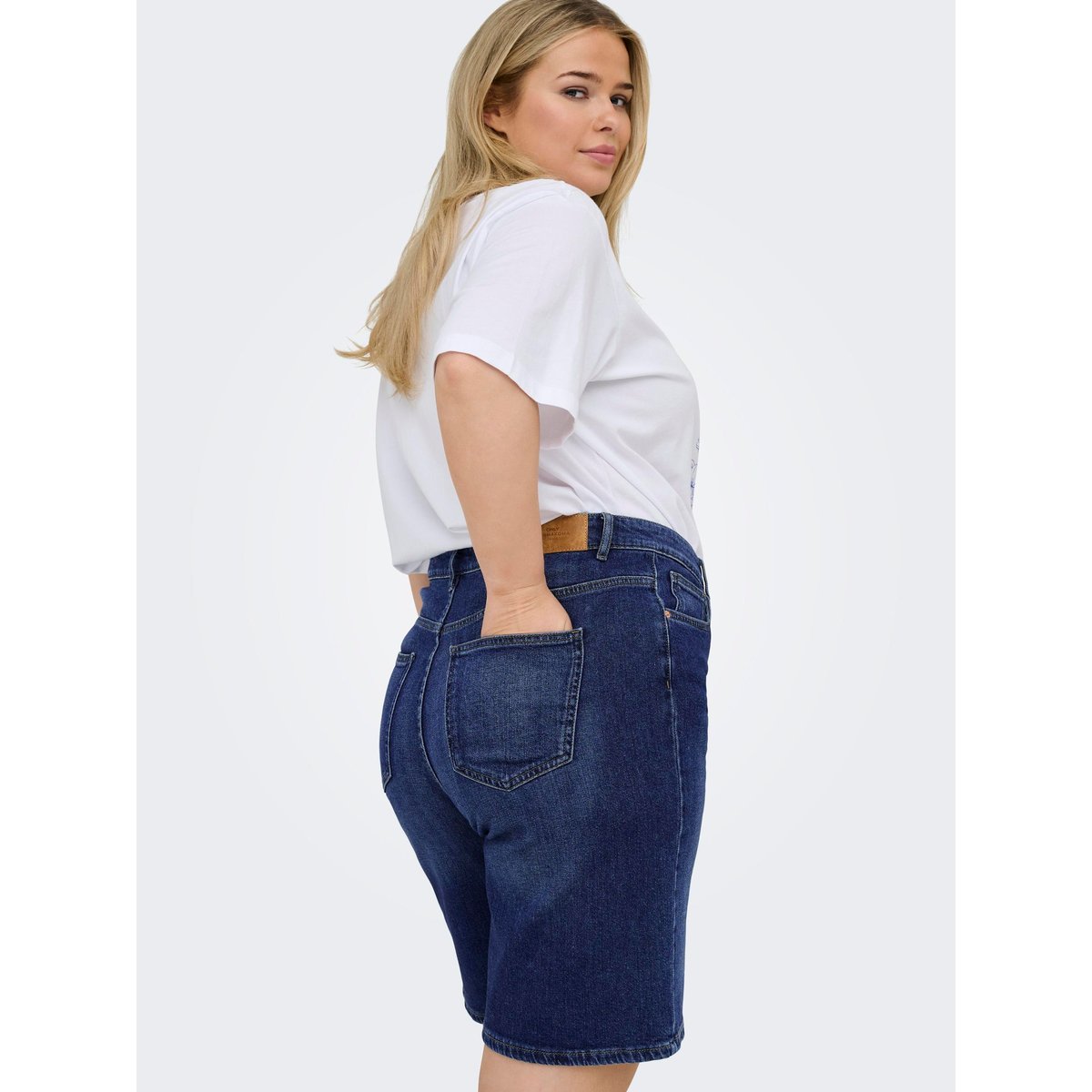 Short En Denim dark blue denim, ONLY CARMAKOMA