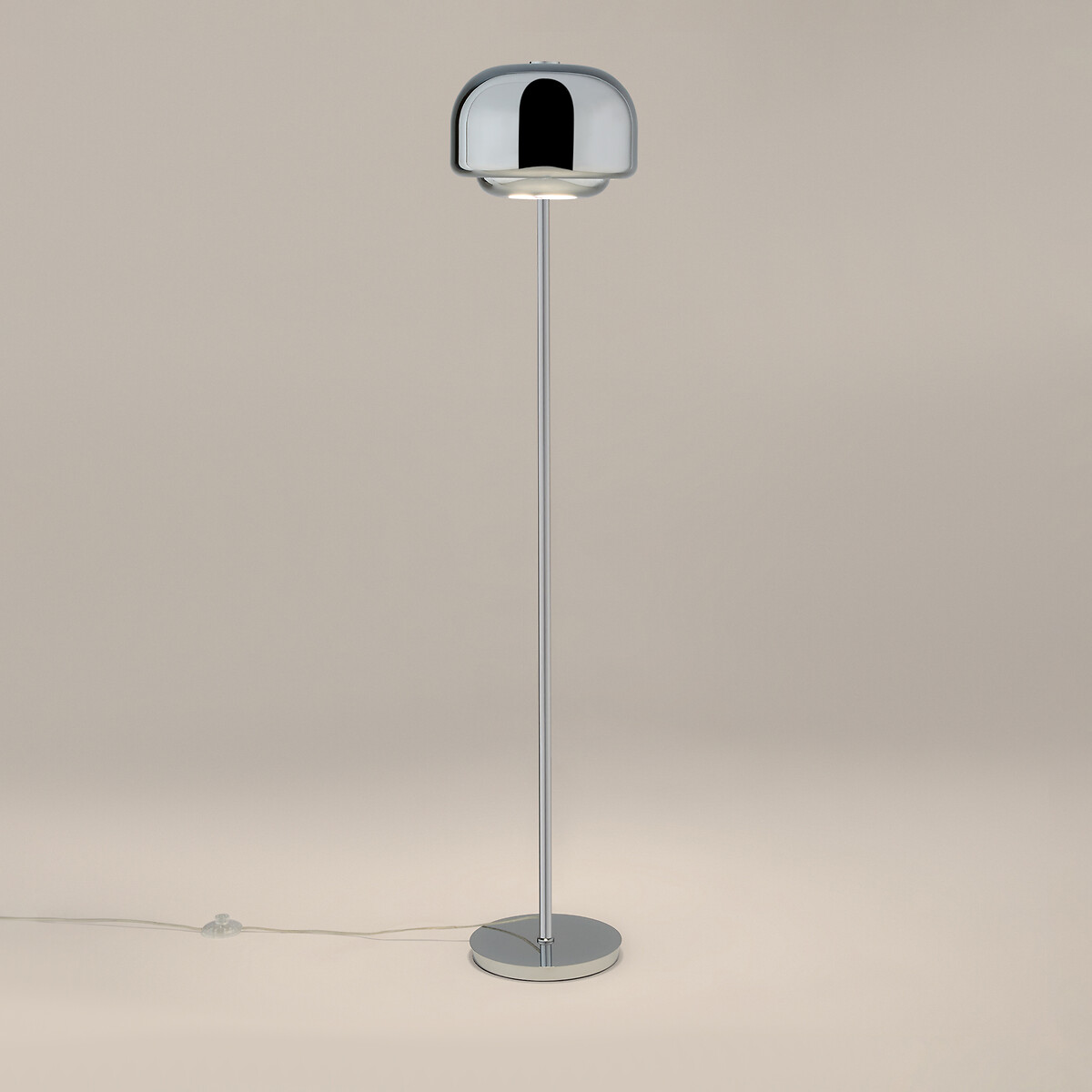 Lampadaire en métal fer chrome, KINOKO chrome, LA REDOUTE INTERIEURS