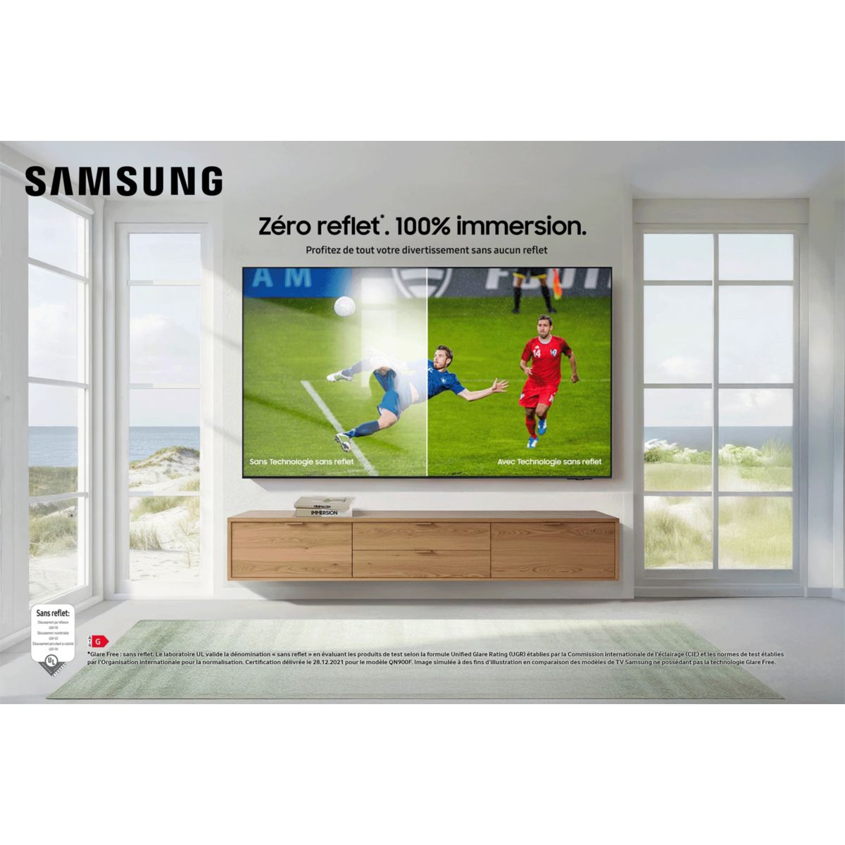 TV Mini LED TQ65QN900F (2025) 65" (164 cm) 8K - Smart TV, anti-reflet couleur unique, SAMSUNG