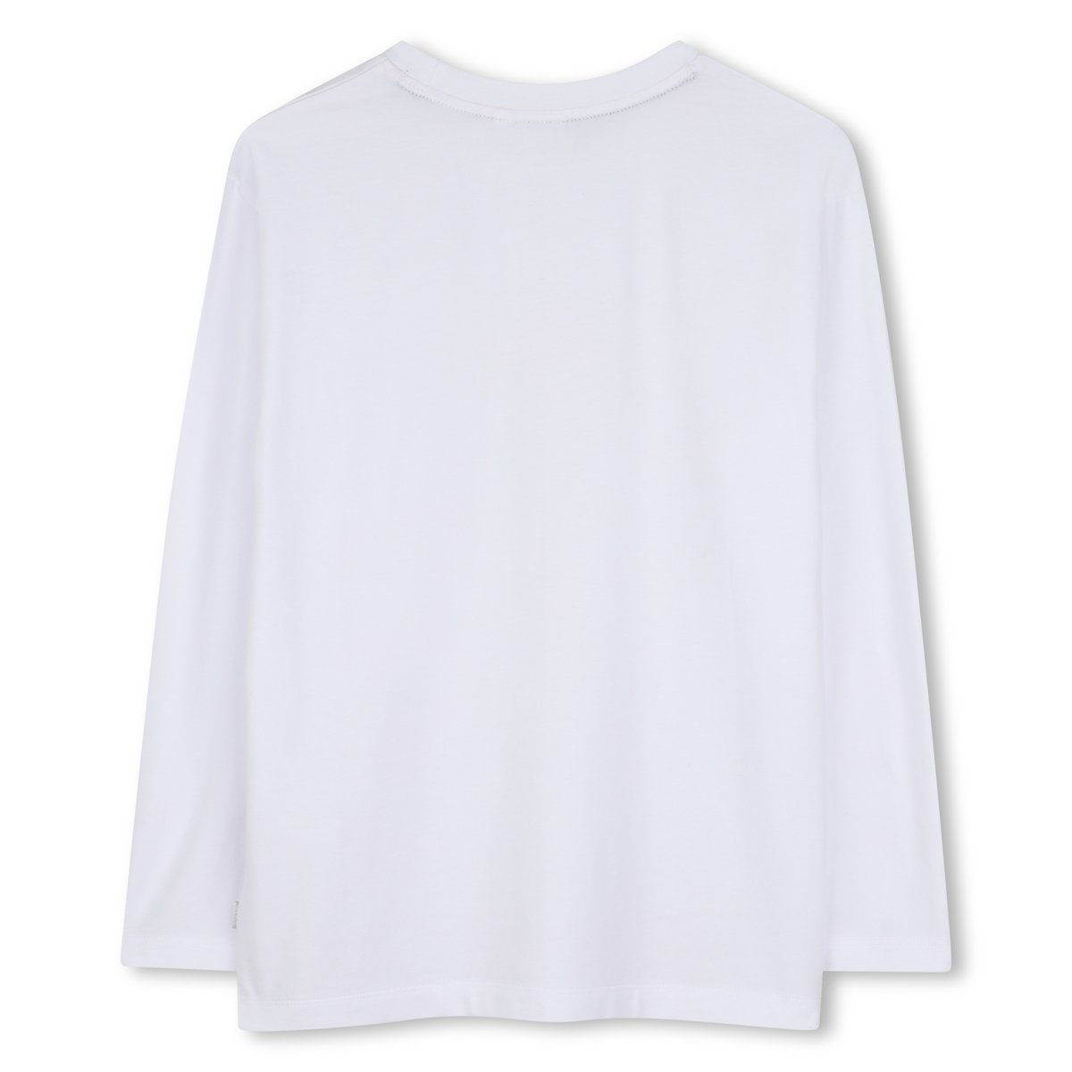 Tee-shirt manches longues blanc, BOSS KIDSWEAR
