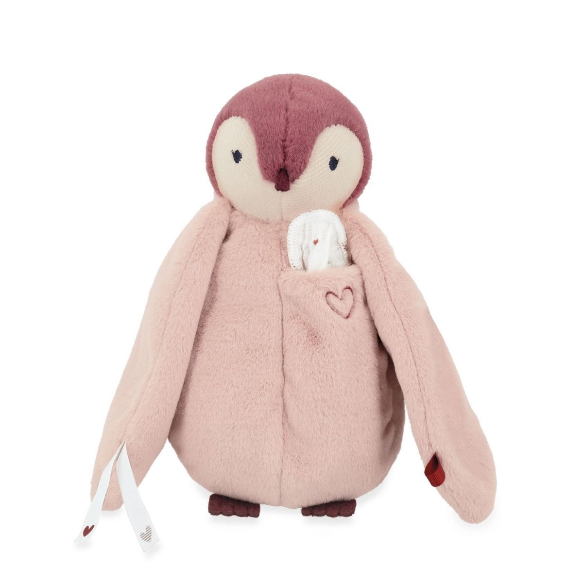Complices - peluche à bisous manchot - rose - 20cm rose, KALOO