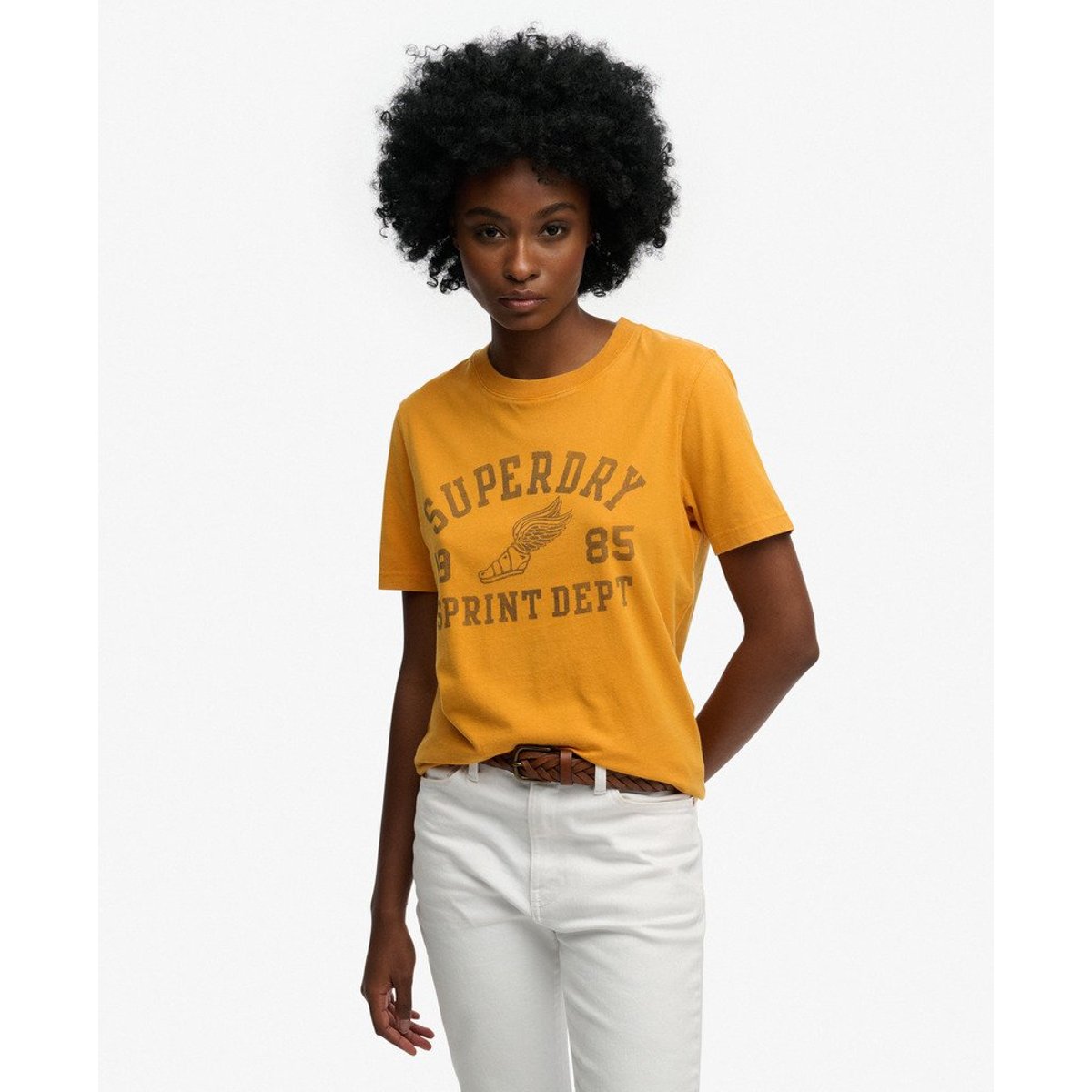 T-shirt Vintage Prep piste dorée, SUPERDRY