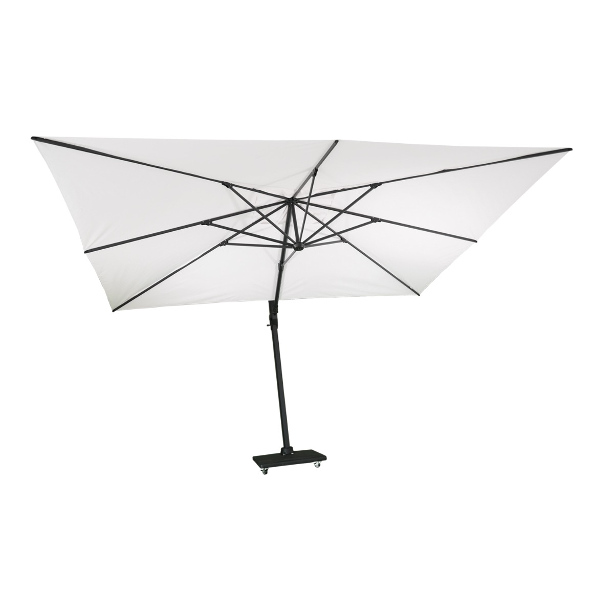 Parasol déporté Poséïdon 4x3m ecru, GECKO JARDIN