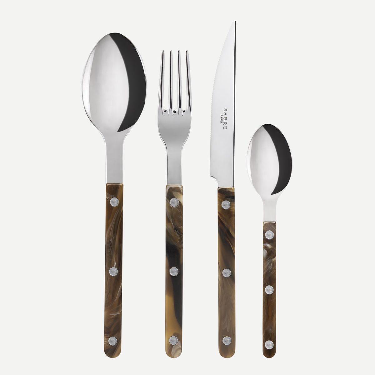 Ménagère 24 pièces, Bistrot effet buffle, SABRE