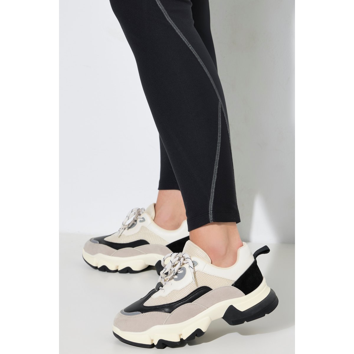 Legging de sport avec bandes réfléchissantes noir, ULLA POPKEN