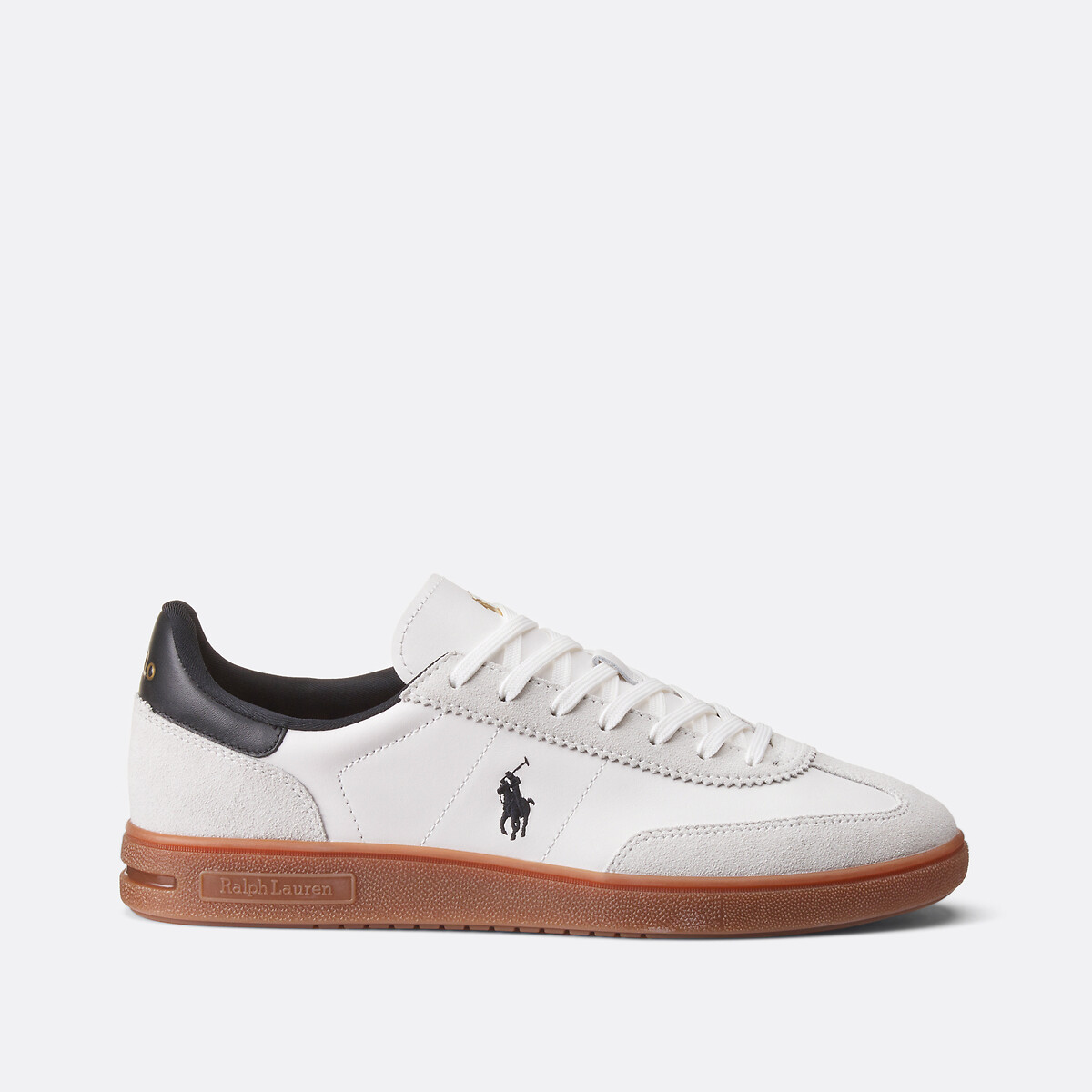Sneakers in pelle scamosciata Bedford PP bianco, POLO RALPH LAUREN