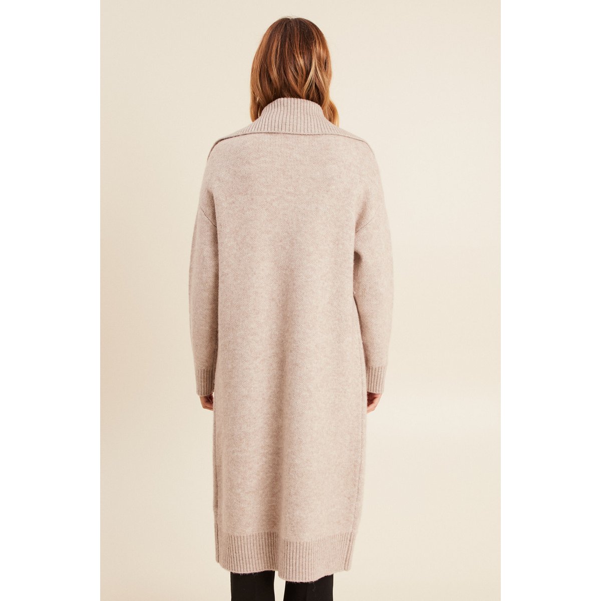 Gilet long beige femme creme, BREAL