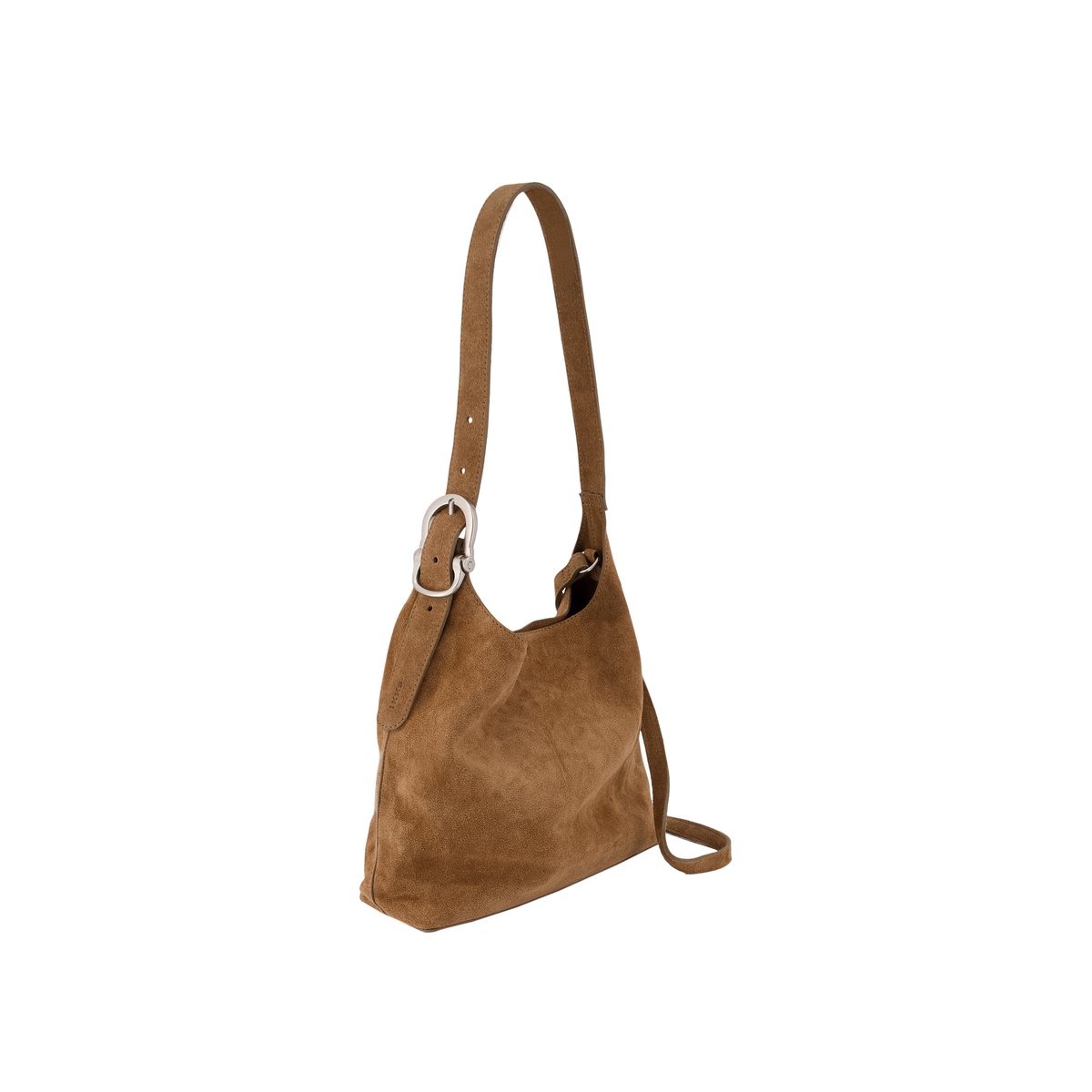 Sac seau cuir velours Taille M beige, IKKS
