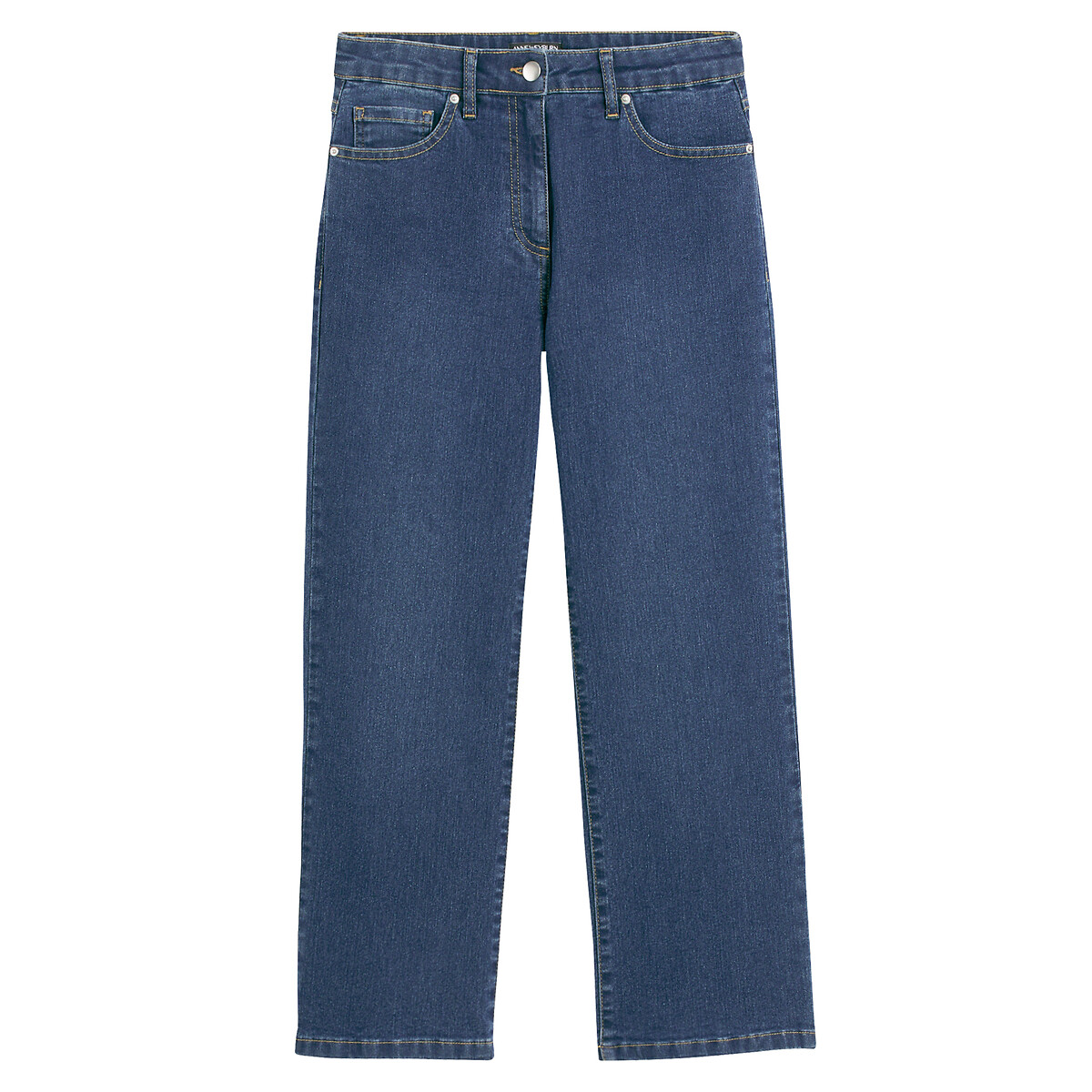 Wide Leg Cropped Jeans stonewashed blue, ANNE WEYBURN