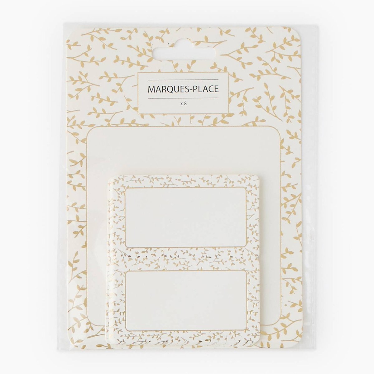 8 marque-places dore, MONOPRIX