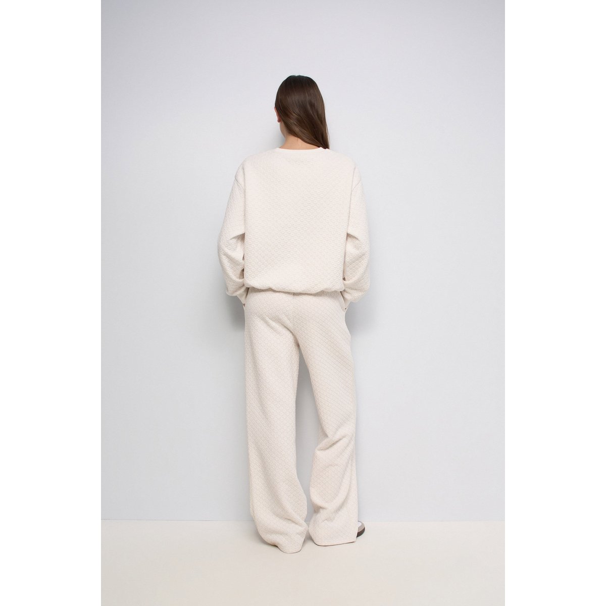SWEATSHIRT EN JACQUARD ET Fil textile beige, SALSA JEANS