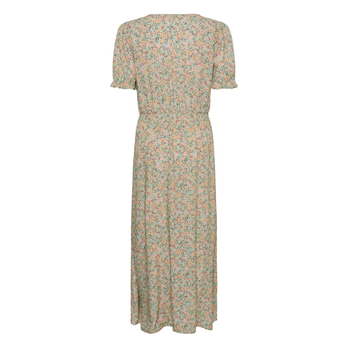 Robe vert green flower print, CREAM