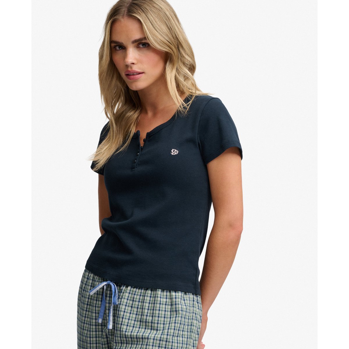 T-shirt Athletic Essentials Coupe Ajustée bleu marine éclipse, SUPERDRY