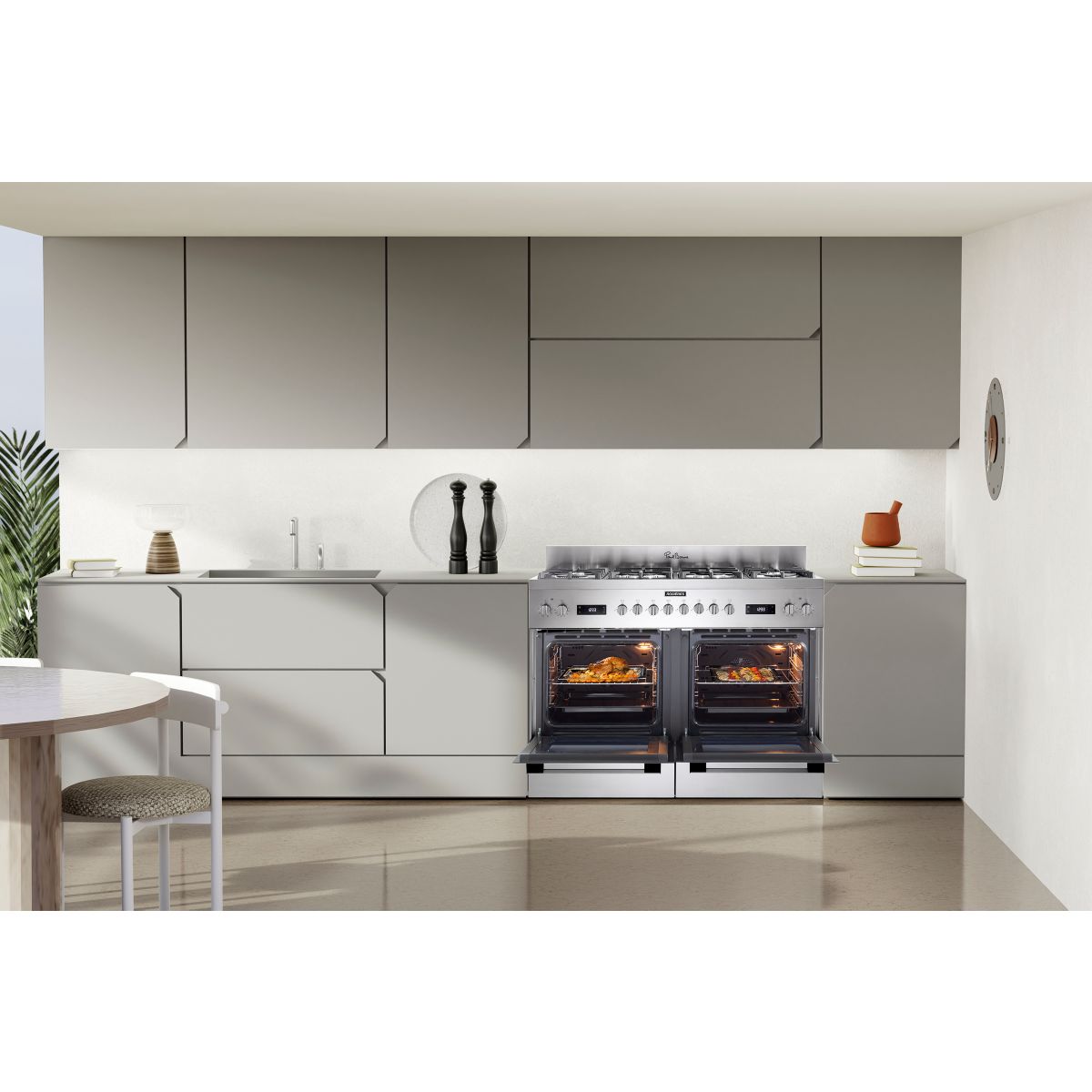 Piano de cuisson gaz RGM126D2X Paul Bocuse couleur unique, ROSIERES