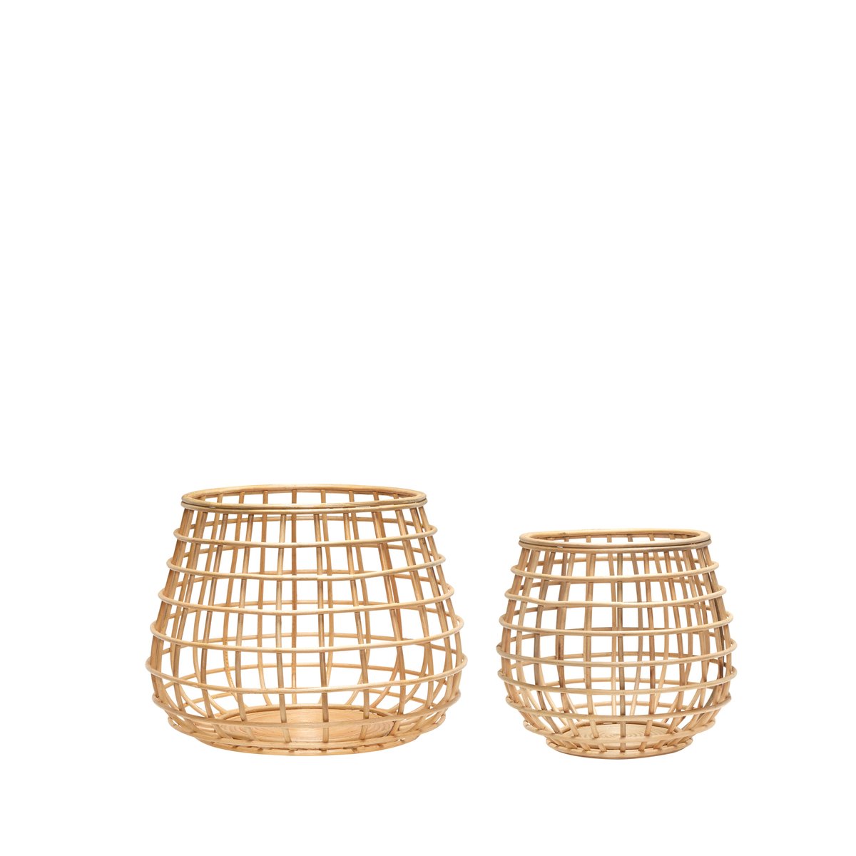 Paniers en rotin ENERGY naturel, HUBSCH