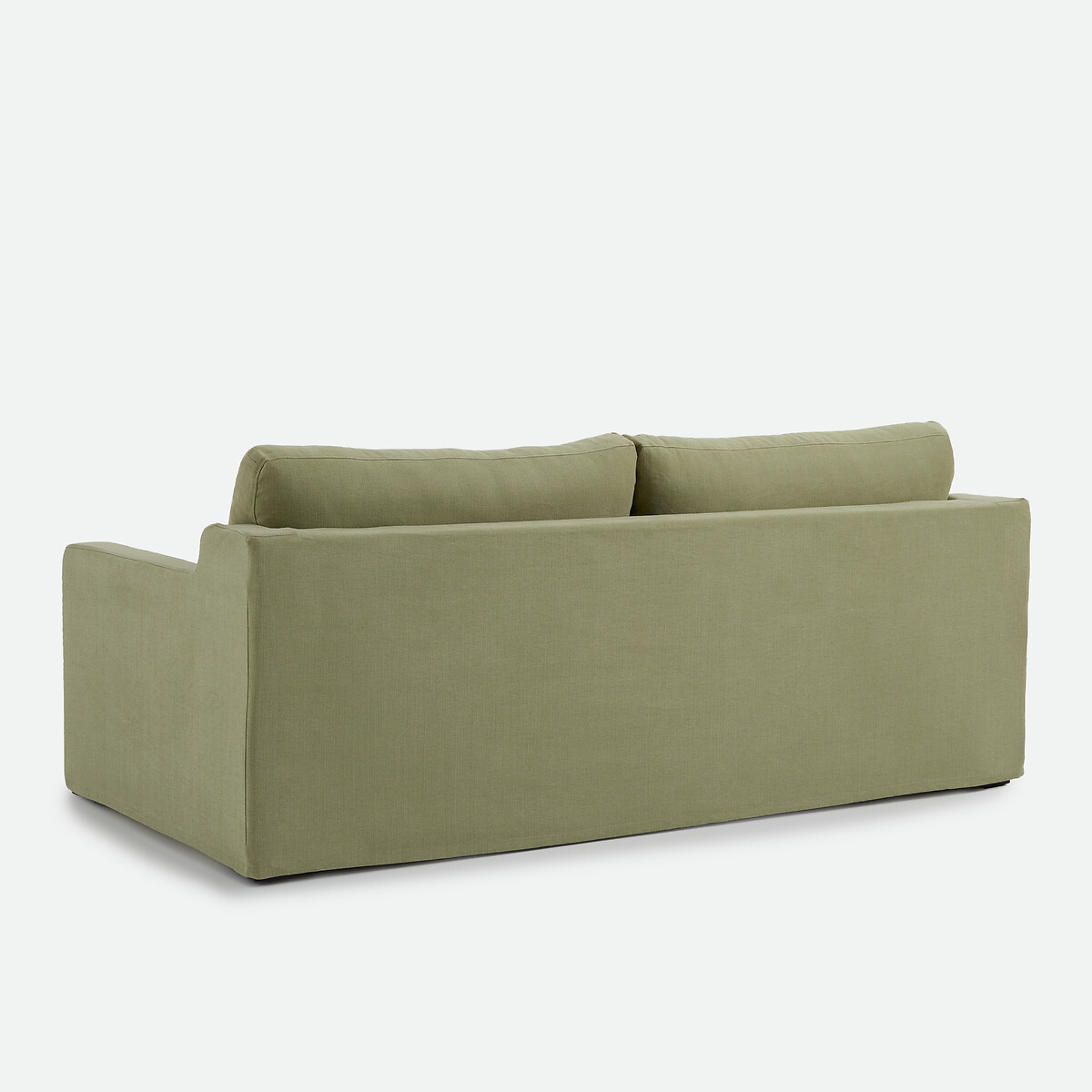 Canapé convertible déhoussable, 2, 3 ou 4 places, en coton et lin, LINETTO vert clair, LA REDOUTE INTERIEURS
