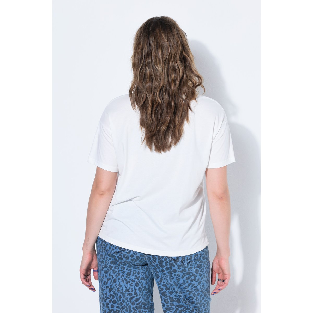 T-shirt oversize, message imprimé blanc cassé, STUDIO UNTOLD