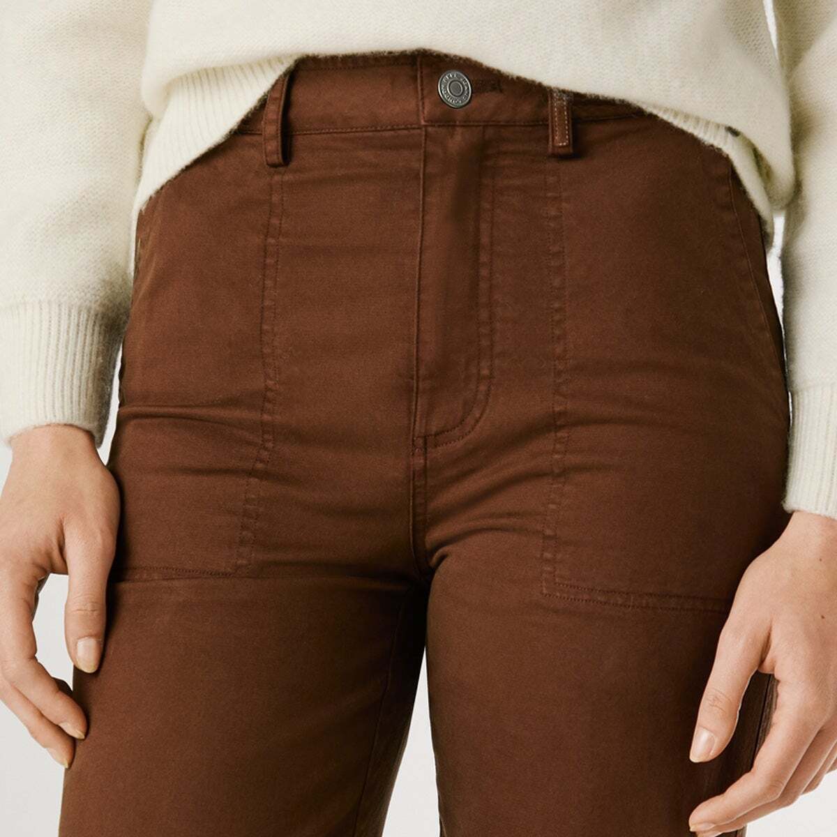 Pantalon Élastique Coupe Décontractée brun chocolat, PEPE JEANS